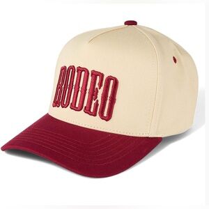 Rodeo C.C Burgundy & Cream Trucker Hat